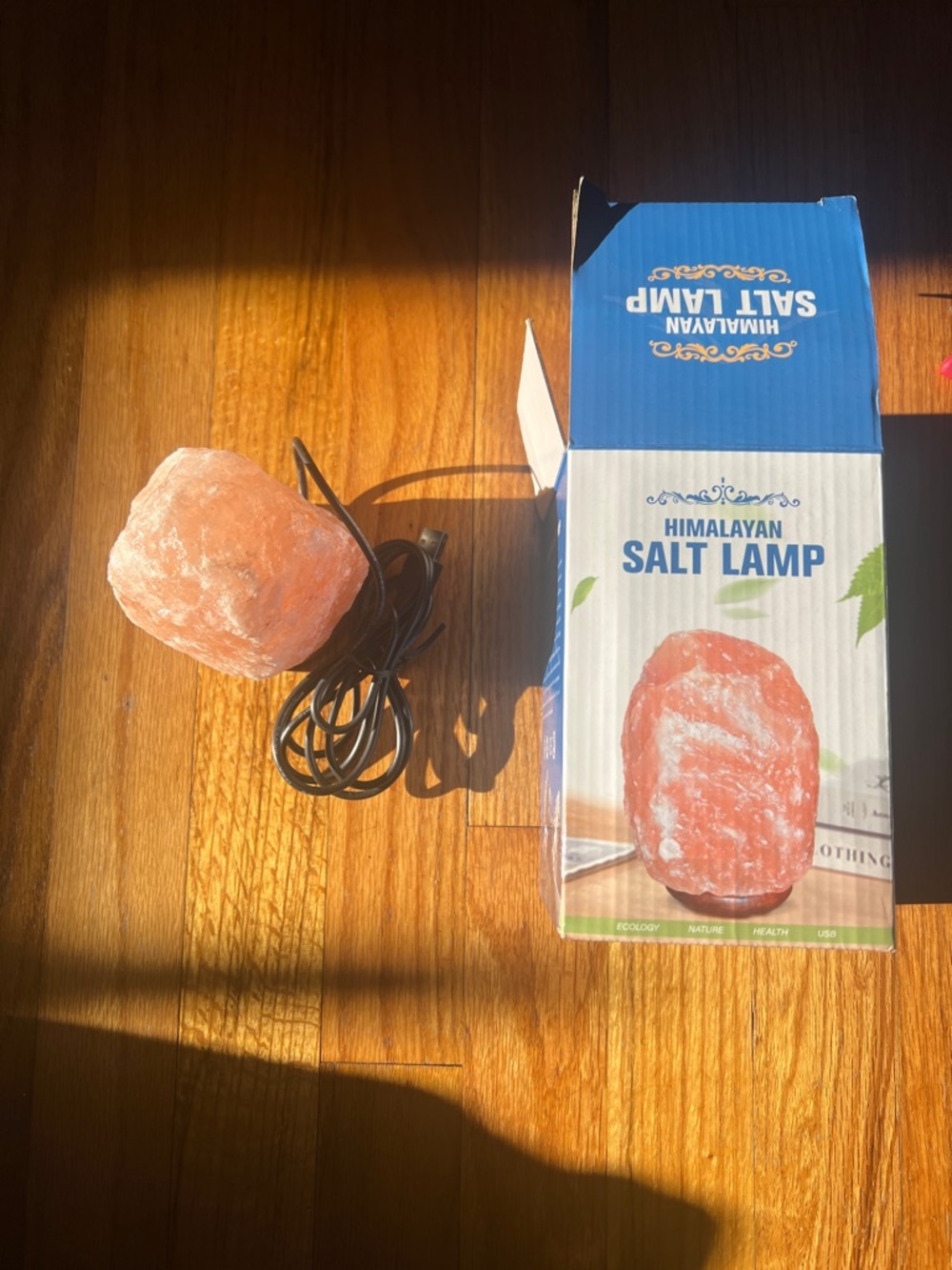 - Pink Orange Crystal Accent Lamp